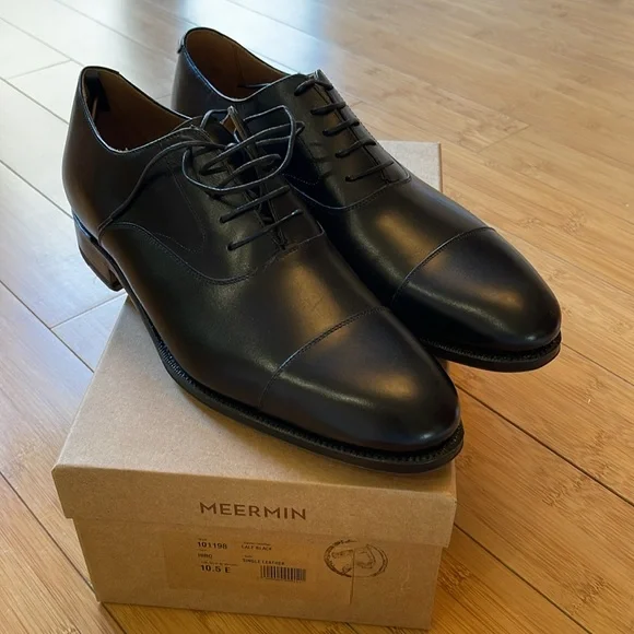 Meermin | Shoes | Meermin 1198 Black Calf French Boxcalf Cap  display picture 3